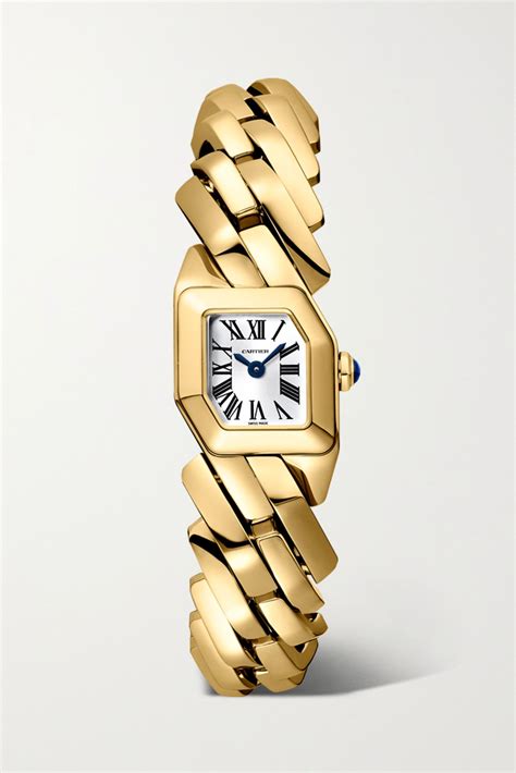 cartier gold womens watch|18 karat gold cartier watch.